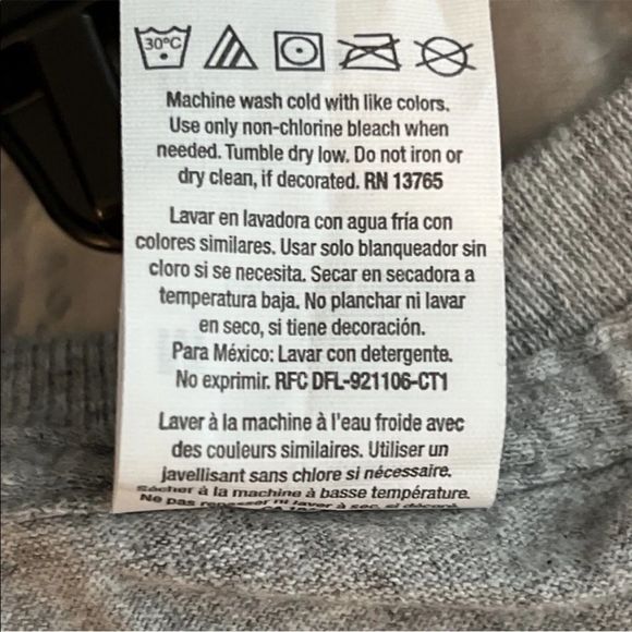 Fruit of the Loom Mens Gray Short Sleeve Graphic Print Meh Tshirt Size Large - Picture 6 of 6